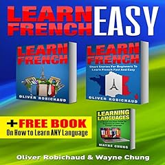 Learn French: 3-Books-in-1 cover art