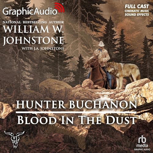 Diseño de la portada del título Blood In the Dust (Dramatized Adaptation)