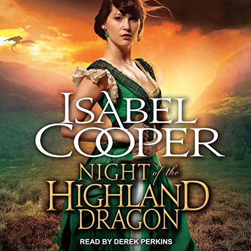 Night of the Highland Dragon Audiolibro Por Isabel Cooper arte de portada