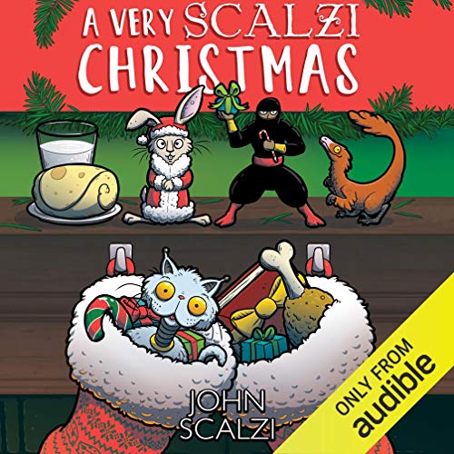 Diseño de la portada del título A Very Scalzi Christmas