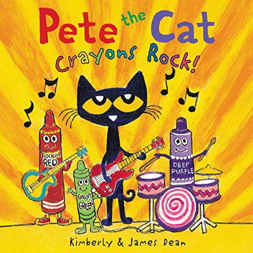 Pete the Cat: Crayons Rock! Audiolibro Por James Dean, Kimberly Dean arte de portada