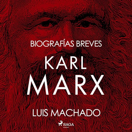 Diseño de la portada del título Biografías breves - Karl Marx