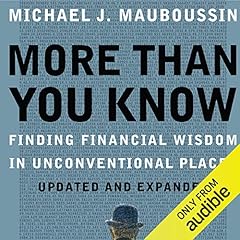 More Than You Know Audiobook By Michael J. Mauboussin cover art