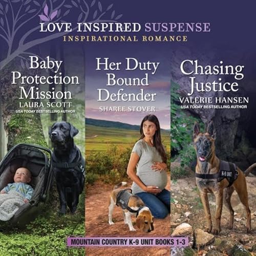 Mountain Country K-9 Unit Books 1-3 Audiobook By Laura Scott, Sharee Stover, Valerie Hansen cover art