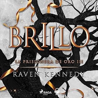 Diseño de la portada del título Brillo (La prisionera de oro 3)