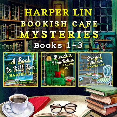 Bookish Café Mysteries: Books 1-3 Audiobook By Harper Lin cover art