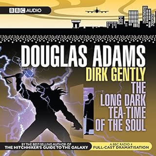 Dirk Gently Audiolibro Por Douglas Adams arte de portada