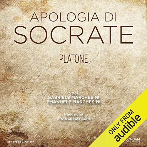 Apologia di Socrate [The Apology of Socrates] Titelbild