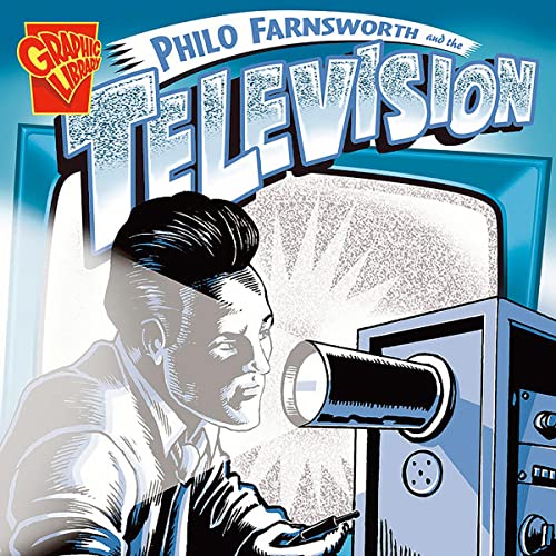 Diseño de la portada del título Philo Farnsworth and the Television