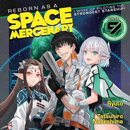 Reborn as a Space Mercenary Audiolibro Por Ryuto arte de portada