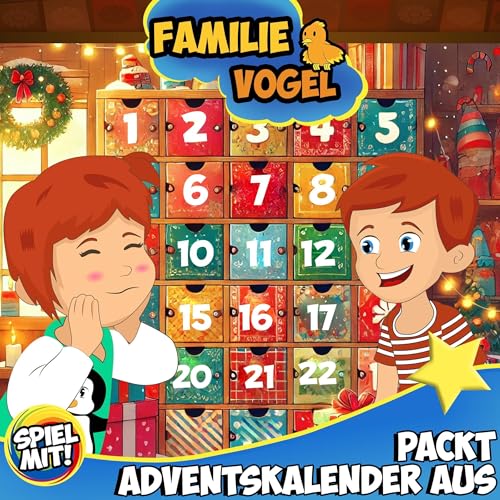 Familie Vogel packt Adventskalender aus Titelbild