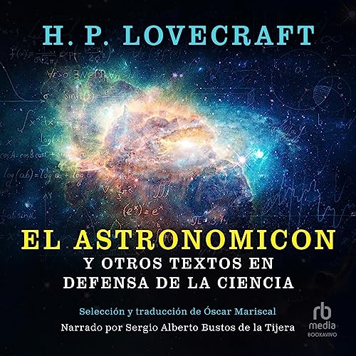 Diseño de la portada del título El Astronomicon y otros textos en defensa de la ciencia