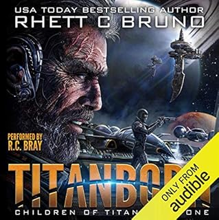 Titanborn Audiolibro Por Rhett C. Bruno arte de portada