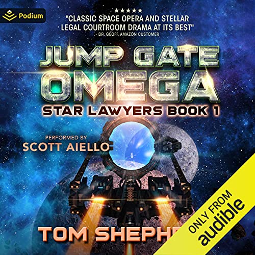 Jump Gate Omega Audiolibro Por Tom Shepherd arte de portada