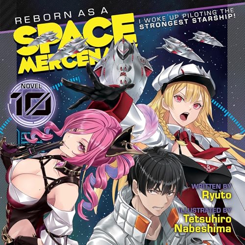 Reborn as a Space Mercenary Audiolibro Por Ryuto arte de portada