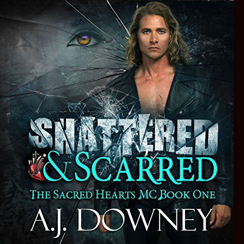 Shattered & Scarred Audiolibro Por A. J. Downey arte de portada