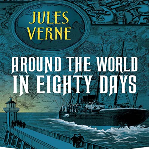 Around the World in 80 Days Annotated Audiolibro Por Jules Verne arte de portada