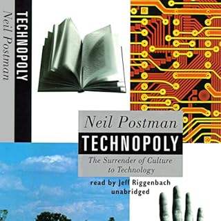 Technopoly Audiolibro Por Neil Postman arte de portada