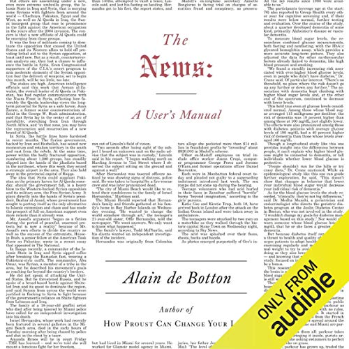 The News Audiolibro Por Alain de Botton arte de portada