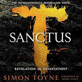 Sanctus Audiolibro Por Simon Toyne arte de portada