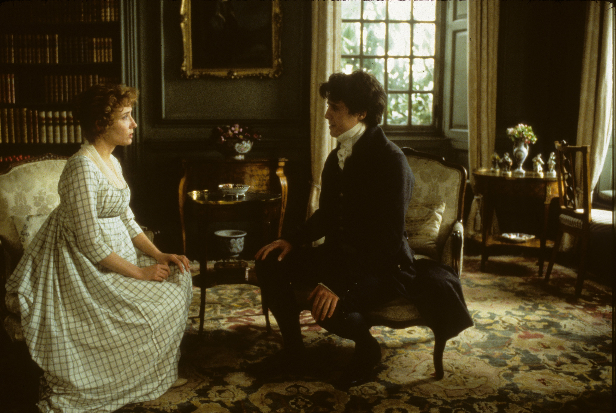 Hugh Grant and Emma Thompson in Sense and Sensibility (1995)