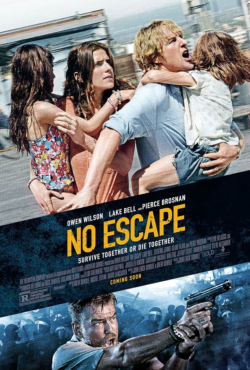 Pierce Brosnan, Owen Wilson, Sahajak Boonthanakit, Lake Bell, Sterling Jerins, and Claire Geare in No Escape (2015)