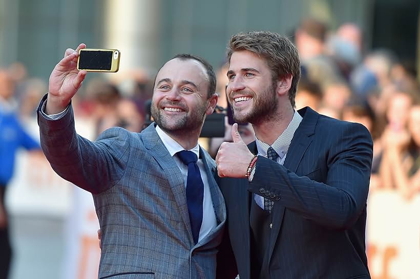 Gyton Grantley and Liam Hemsworth at an event for The Dressmaker (2015)