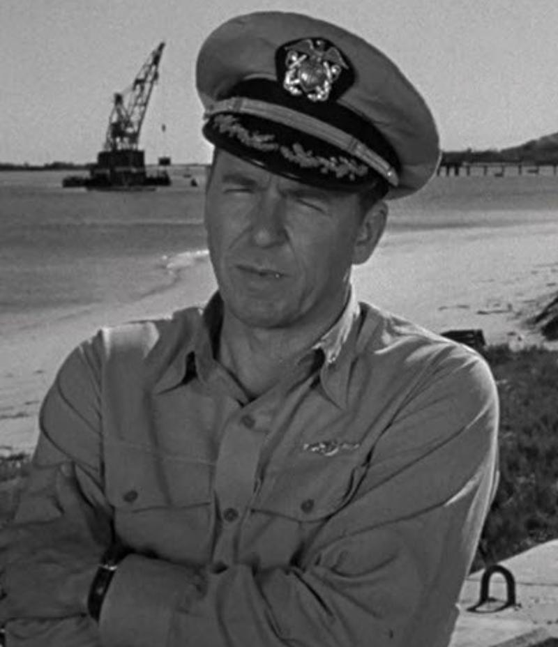 Ronald Reagan in Hellcats of the Navy (1957)