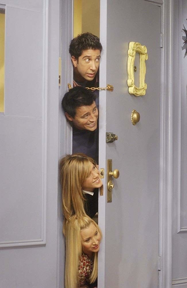 Jennifer Aniston, Lisa Kudrow, Matt LeBlanc, and David Schwimmer in Friends (1994)