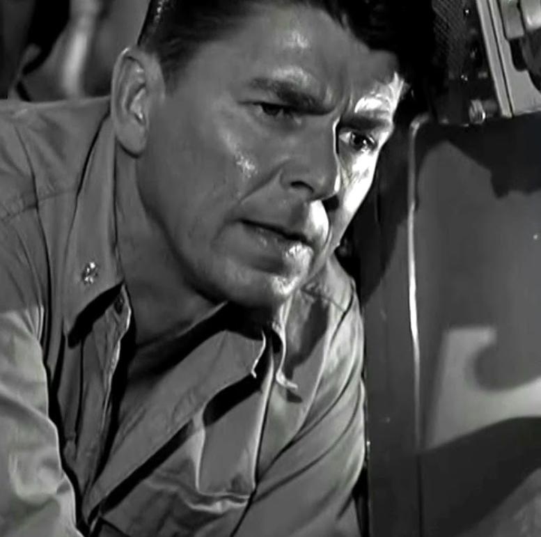 Ronald Reagan in Hellcats of the Navy (1957)