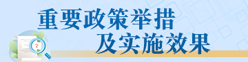 重要政策举措及实施效果