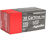 Image of Aguila Ammunition .30 Carbine 110 Grain Full Metal Jacket Brass Case Rifle Ammunition