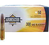 Image of Armscor Precision Inc .300 AAC Blackout 220 Grain Jacketed Soft Point Brass Cased Rifle Ammunition