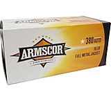 Armscor Precision Inc .380 ACP 95 Grain Full Metal Jacket Brass Cased Pistol Ammunition