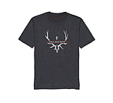 Ball and Buck Elk Skull Heritage T-Shirt - Men's, Charcoal, Large, 213190401-L