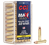 Image of CCI Ammunition Maxi-Mag .22 Winchester Magnum Rimfire 40 Grain Jacketed Hollow Point Rimfire Ammunition