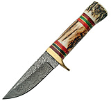 Image of Damascus Hunter Stag Handle Knife