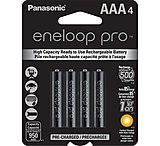 Eneloop Pro AAA - 4 Pack 3rd Generation, Black, BK-4HCCA4BA