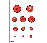 Image of EZ2C Targets Style 20 Targets, Red and Black Ink, 11x17in