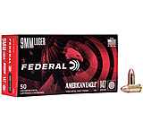 Federal Premium American Eagle Indoor Range Training 9mm Luger 147 Grain Full Metal Jacket Centerfire Pistol Ammunition, 50 Rounds, AE9N2