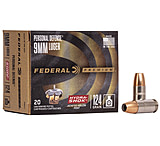 Image of Federal Premium 9 mm Luger 124 Grain Hydra-Shok Jacketed Hollow Point Brass Casing Centerfire Pistol Ammunition