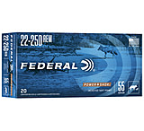 Image of Federal Premium Power-Shok .22-250 55 Grain Jacketed Soft Point Centerfire Rifle Ammunition