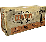 Image of Fiocchi Cowboy Action 32SW Long 100 Grain LWC Brass Pistol Ammunition