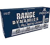 Image of Fiocchi Range Dynamics 25 Auto 50 Grain FMJ Brass Pistol Ammunition