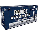 Image of Fiocchi Range Dynamics 38 Special 130 Grain FMJ Brass Pistol Ammunition