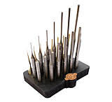 Image of Grace USA 27 Piece Steel &amp; Brass Roll Pin Spring Punch Set with Bench Block