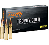 Image of HSM Ammunition Trophy Gold 6.5mm PRC 130 Grain Jacketed Hollow Point Brass Cased Rifle Ammunition