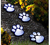 Image of JOBAR Ideaworks Solar Paw Print Lights Set Of 4