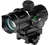 Image of Leapers UTG 4.2in ITA Red/Green CQB Dot w/ QD Mount, Riser Adaptor