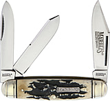 Image of Marbles Black Stag Cattleman Whittler Black Stag Bone Series Folding Knife